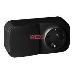 Egypólusú kapcsoló+földelt dugalj