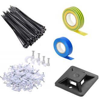 Cable ties and cable clips